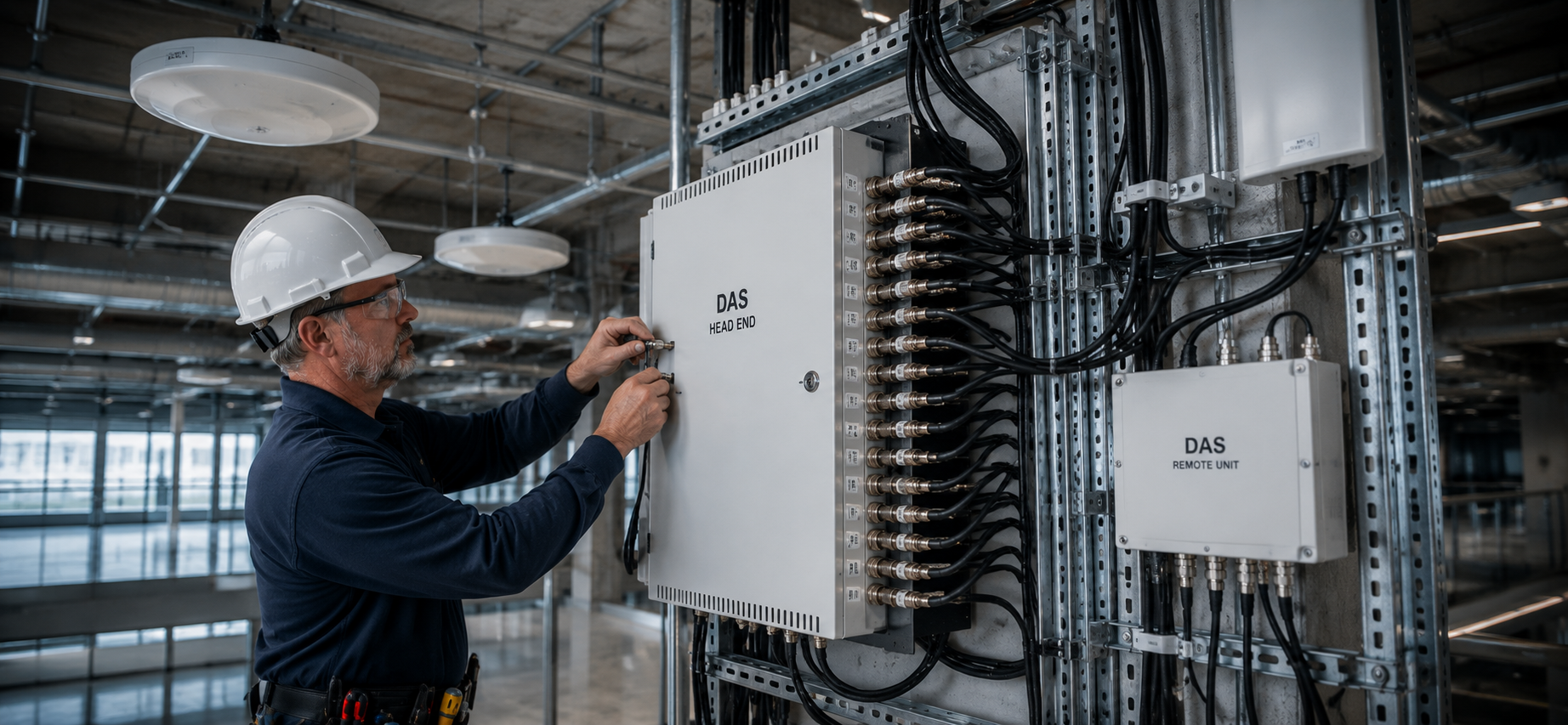 Distributed antenna system installation in Houston